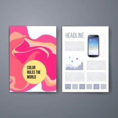Colorful stains bright cards or pages layout template N9