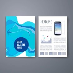 Colorful stains bright cards or pages layout template N10