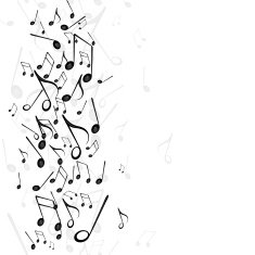 Vector Background with Music Notes N19