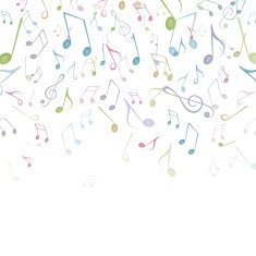 Vector Background with Music Notes N21