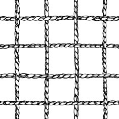 Large perpendicular weaving ropes background