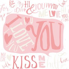 Love seamless pattern
