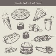 fast food doodles N3