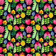 Vector Illustration with original floral background N4
