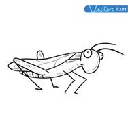 beetle cartoon bug insect icon vector illustration