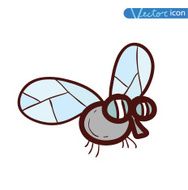 cartoon bug insect icon vector illustration