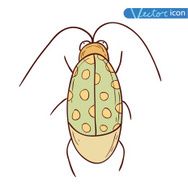 beetle cartoon bug insect icon vector illustration N15