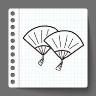 Chinese New Year Folding fan N2