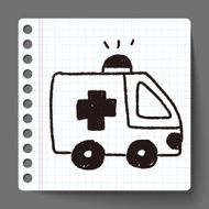 ambulance doodle drawing N5