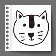 animal cat doodle drawing N3