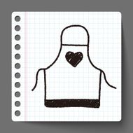 Apron doodle drawing N2