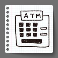 ATM doodle drawing N11