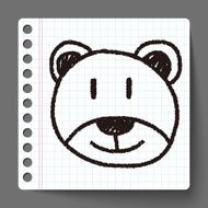 baby bear doodle drawing N3