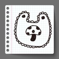 baby bib doodle drawing N3