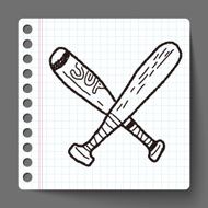 baseball bat doodle N2