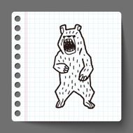 bear doodle N14