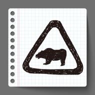 bear sign doodle N2