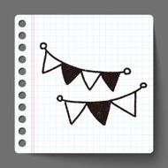 birthday hanging doodle drawing N8