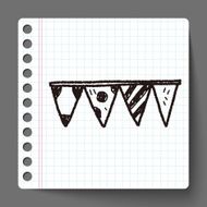 birthday hanging doodle drawing N10