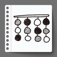 birthday hanging doodle drawing N12