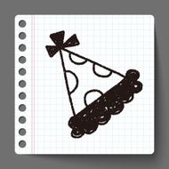 birthday hat doodle drawing N3