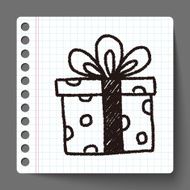 birthday presents doodle drawing N9