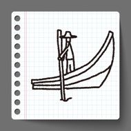 Boat doodle N25
