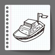Boat doodle N26