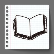 book doodle drawing N10