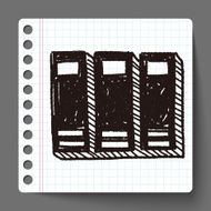book doodle drawing N12