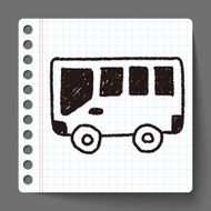 bus doodle drawing N8