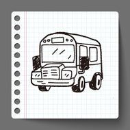 bus doodle drawing N9
