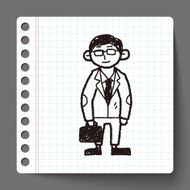 businessman doodle N5