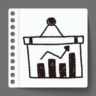bussiness chart doodle drawing N7