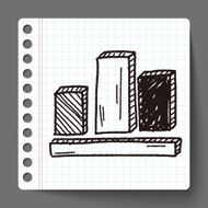 bussiness chart doodle drawing N8