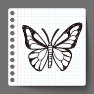 butterfly doodle N3