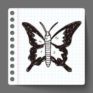 butterfly doodle N4