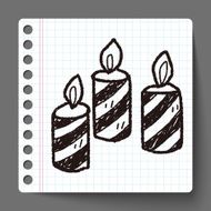 candle doodle N16