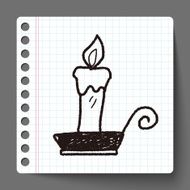 candle doodle N17