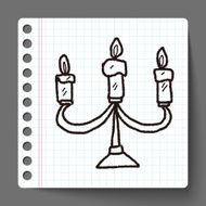 candle doodle N18