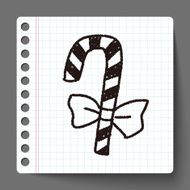 candy cane doodle drawing N5