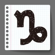 Capricorn Constellation doodle N3