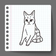 cat doodle drawing N21