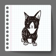 cat doodle drawing N23