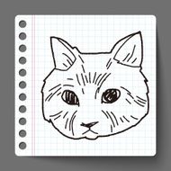cat doodle drawing N24