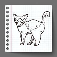 cat doodle drawing N26