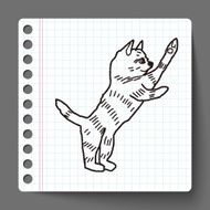 cat doodle drawing N28