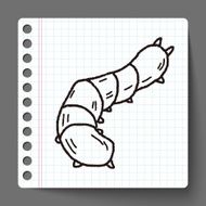 caterpillar doodle N5
