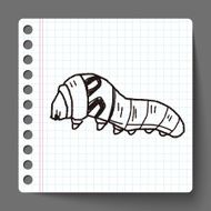 caterpillar doodle N6