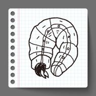 caterpillar doodle N8